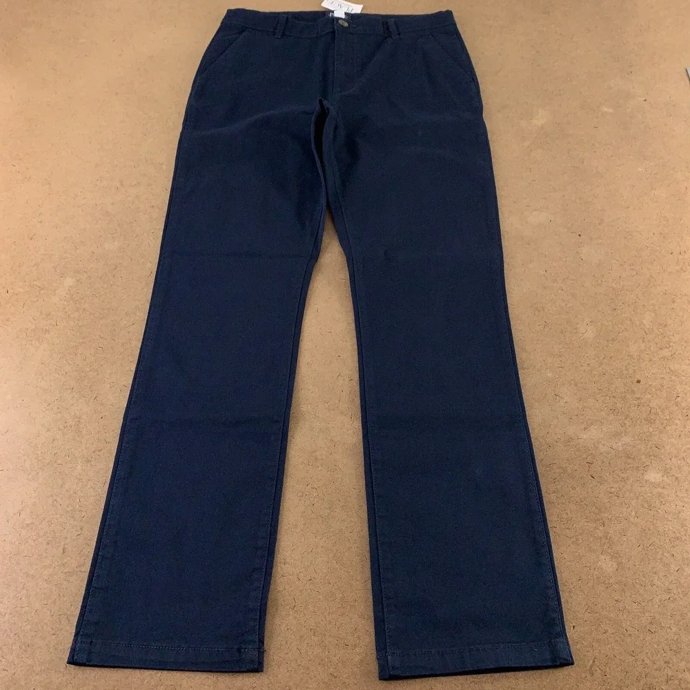 The Children's Place Boys Size 16 Navy Uniform Stretch Skinny Chino Pants NWT